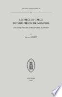 Les reclus Grecs du Sarapieion de Memphis