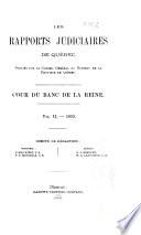 Les recueils de jurisprudence du Québec