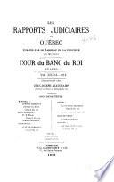 Les recueils de jurisprudence du Québec