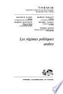 Les Régimes politiques arabes