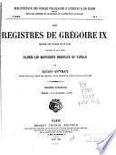 Les Registres de Grégoire IX