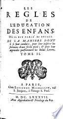 Les régles de l'éducation des enfans