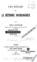 Les règles de la méthode sociologique