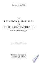 Les relations spatiales en turc contemporain