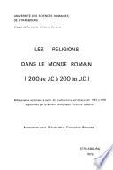 Les Religions dans le monde romain, 200 av. J.C. à 200 ap. J.C.