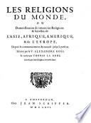 Les religions du monde ... trad. par Thomas la Grue