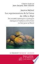 Les représentations de la Grèce de 1780 à 1830