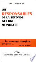 Les Responsables de la Seconde guerre mondiale ...