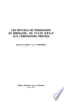 Les rituels de possession en Birmanie