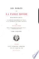 Les Romans de la Table Ronde