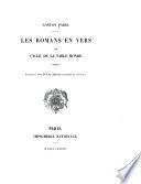 Les romans en vers du cycle de la Table Ronde