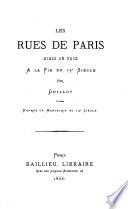 Les rues de Paris mises en vers à la fin du 13e siècle