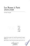 Les Russes à Paris, 1919-1939