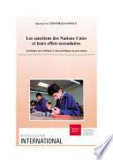 Les sanctions des Nations unies et leurs effets secondaires
