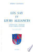 Les Say et leurs alliances