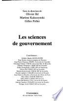 Les sciences de gouvernement