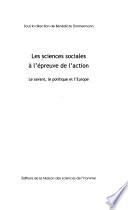 Les Sciences sociales à l'épreuve de l'action