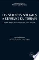 Les sciences sociales à l'épreuve du terrain