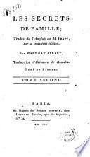 Les secrets de famille, traduit de l'anglais de M. Pratt, sur la troisième édition; par Mary-Gay Allart, traductrice d'Eléonore de Rosalba. Tome premier [-cinquième]