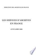 Les services d'archives en France