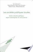 Les sociétés publiques locales