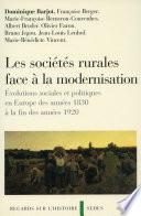 Les sociétés rurales face à la modernisation