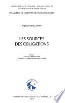 Les sources des obligations