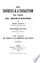 Les sources & la chronologie des essais