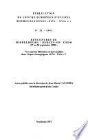 Les sources littéraires et leurs publics dans l'espace bourguignon (XIVe-XVIe s.)