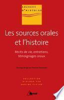 Les sources orales et l'histoire