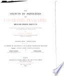 Les statuts et privilèges des universités françaises depuis leur fondation jusqu'en 1789