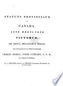 Les statuts provinciaux du Canada