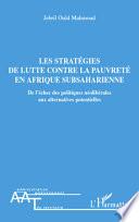 Les stratégies de lutte contre la pauvreté en Afrique Subsaharienne