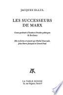 Les successeurs de Marx