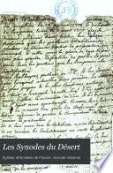 Les Synodes du Désert