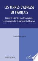 Les termes d'adresse en français