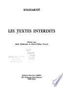 Les Textes interdits