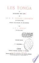 Les Tonga ou Archipel des Amis et le R. P. Joseph Chevron de la Société de Marie