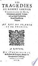 Les tragedies de Robert Garnier