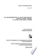 Les transformations du milieu montagnard