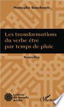 Les transformations du verbe être par temps de pluie