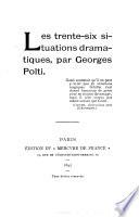Les trente-six situations dramatiques