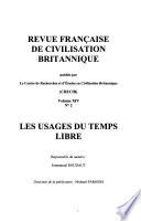 Les usages du temps libre