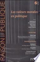 Les valeurs morales en politique