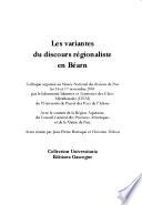 Les variantes du discours régionaliste en Béarn