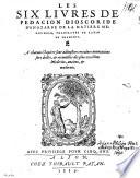 Les VI livres de Ped. Diosc. de la materie medicinale