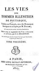 Les Vies des hommes illustres: Galba. Othon. Aristippe. Annibal