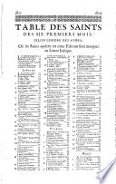 Les vies des saints dont on fait l'office dans le cours de l'année... composées par le R. P. Simon Martin... Nouvellement recherchées dans leurs sources... Avec des discours sur les mystères de Notre Seigneur... Le martyrologe romain traduit en français..