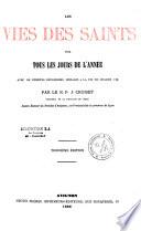 Les vies des saints pour tous les jours de l'année