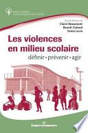 Les violences en milieu scolaire